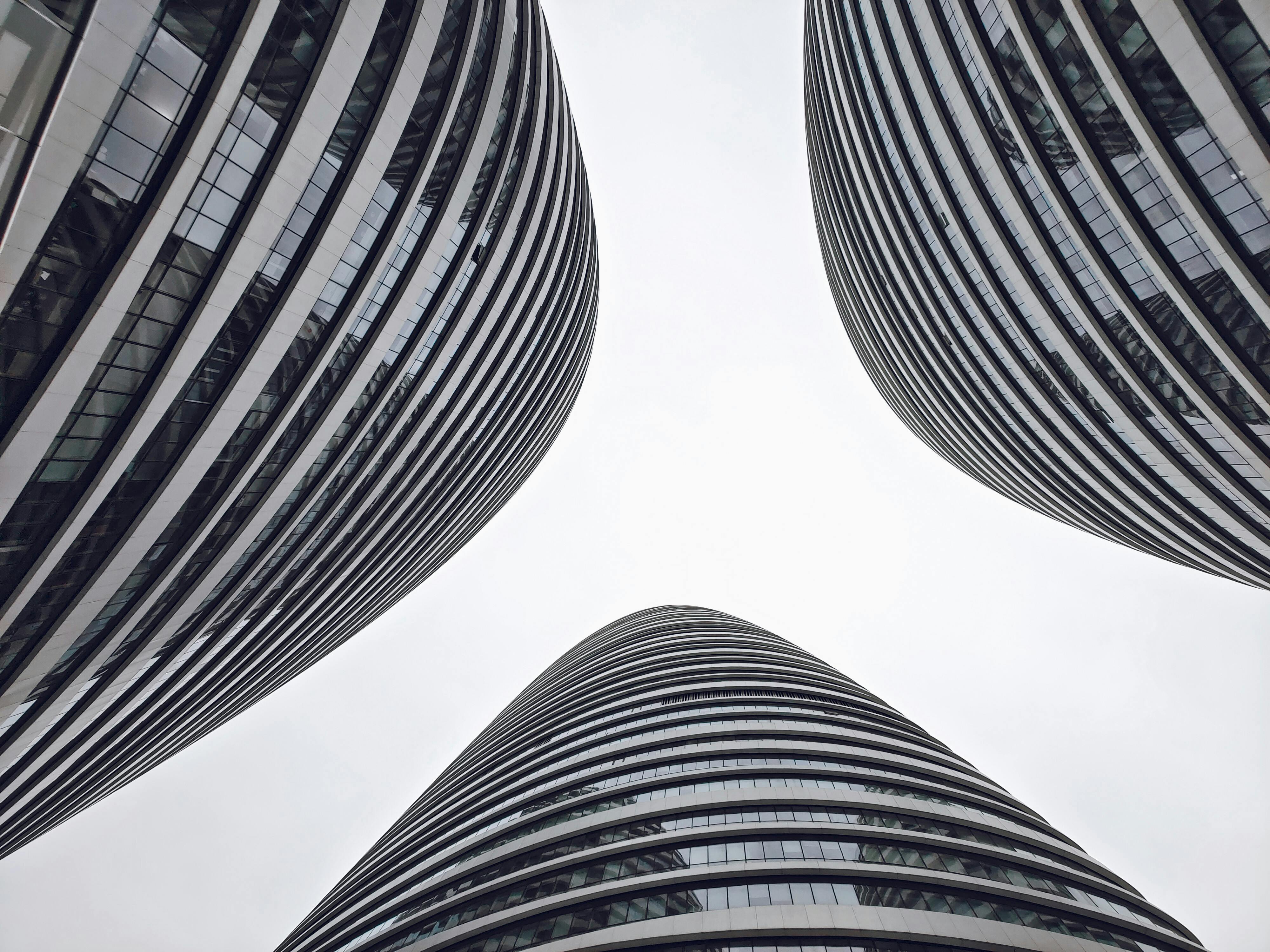 Modern architectural towers — structural precision